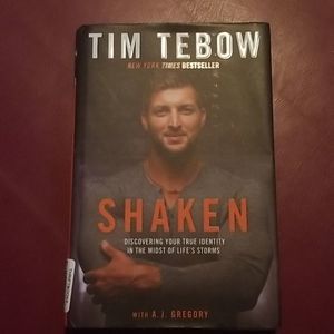 Tim tebow hardback book. Shaken.